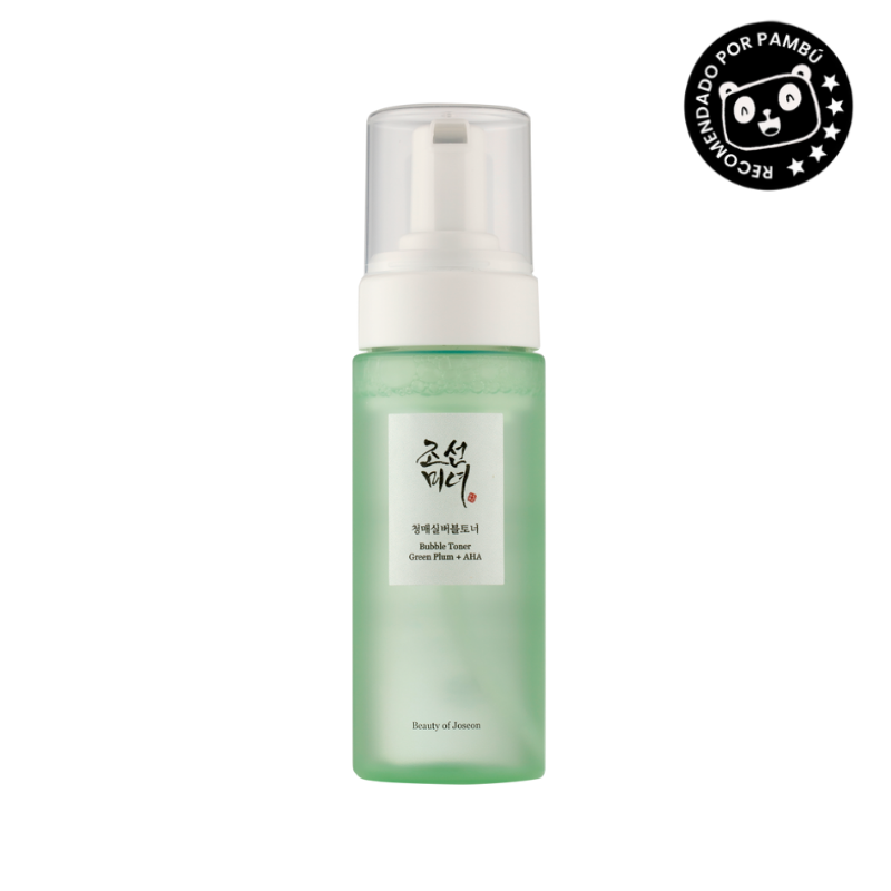 TÓNICO HIDRATANTE Y EXFOLIANTE_ BUBBLE TONER GREEN PLUM + AHA [BEAUTY OF JOSEON]