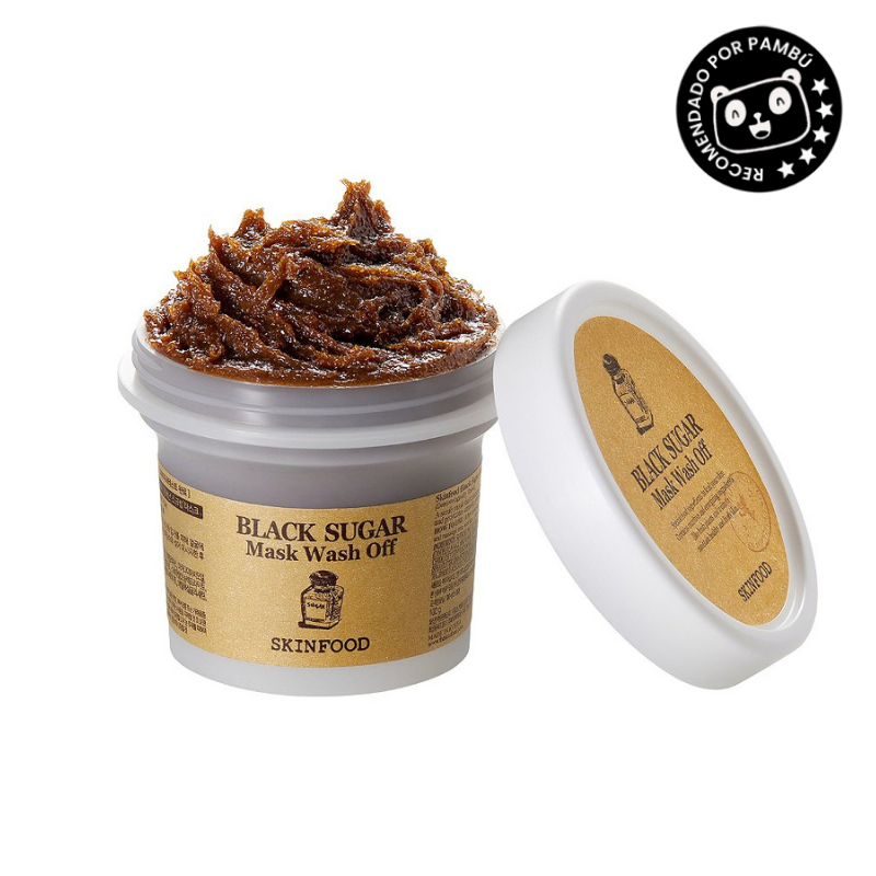 MASCARILLA EXFOLIANTE DE SKINFOOD [BLACK SUGAR MASK WASH OFF] 100 gr