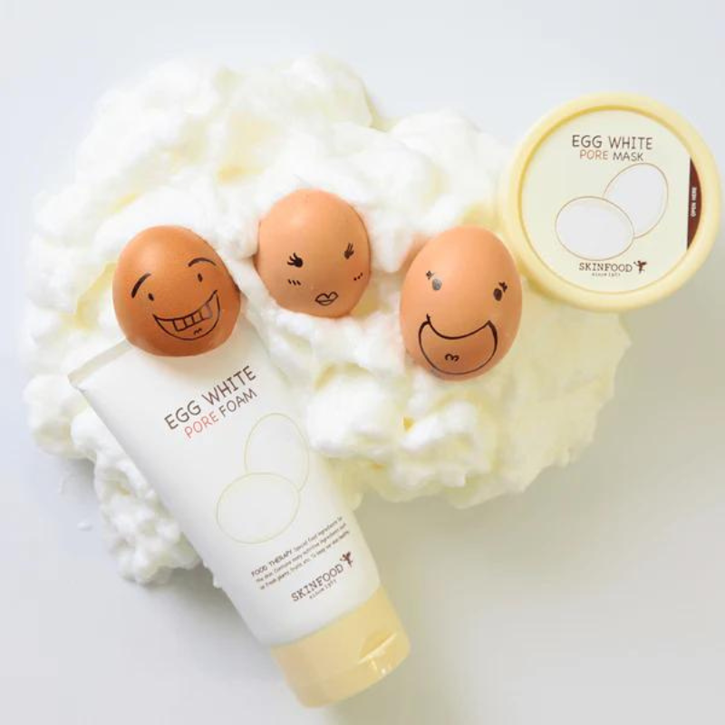 EGG WHITE PORE FOAM_ SKINFOOD _LIMPIADOR FACIAL PARA PIEL GRASA